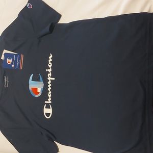 BOYS CHAMPION TEE COLOR NAVY SIZE XL